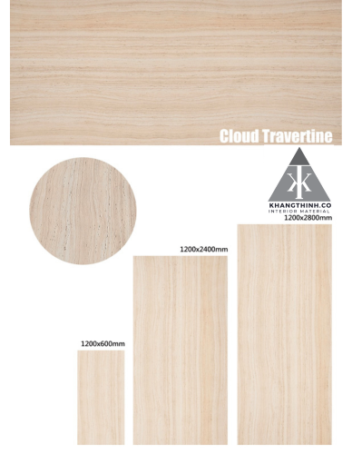 Tấm đá dẻo ( sứ mềm ) Cluod Travertine 